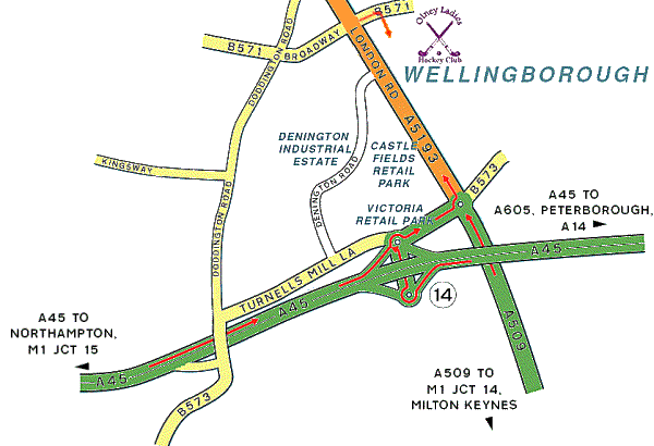 Directions to Olney Ladies Hockey Club Pitch